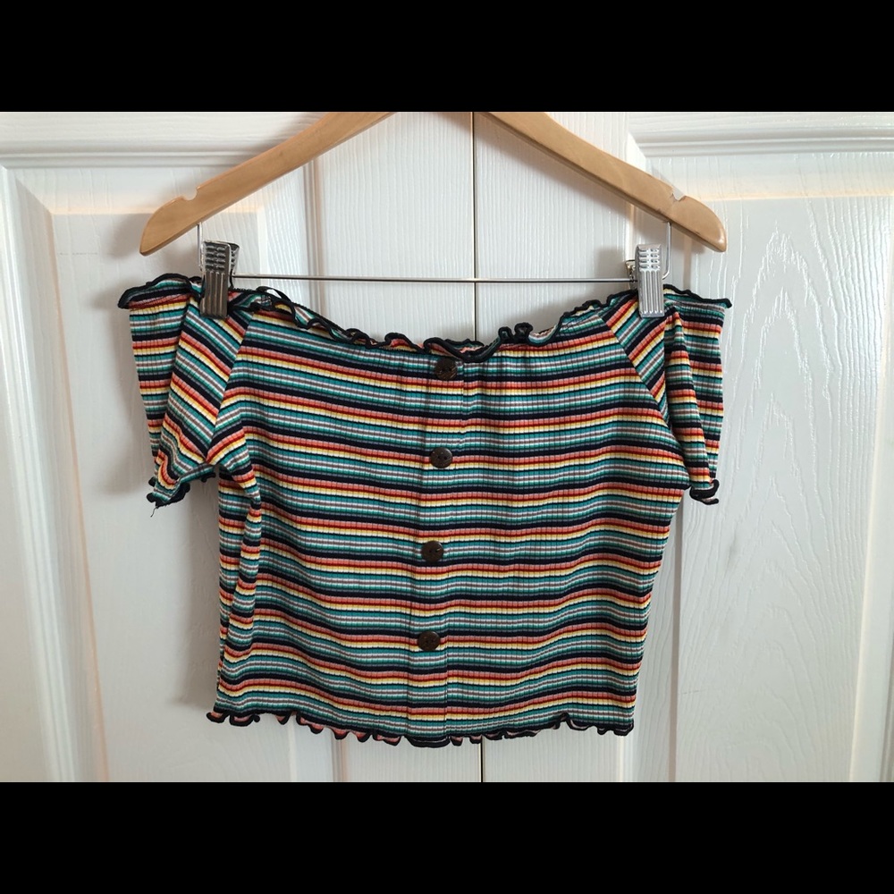 rainbow crop top